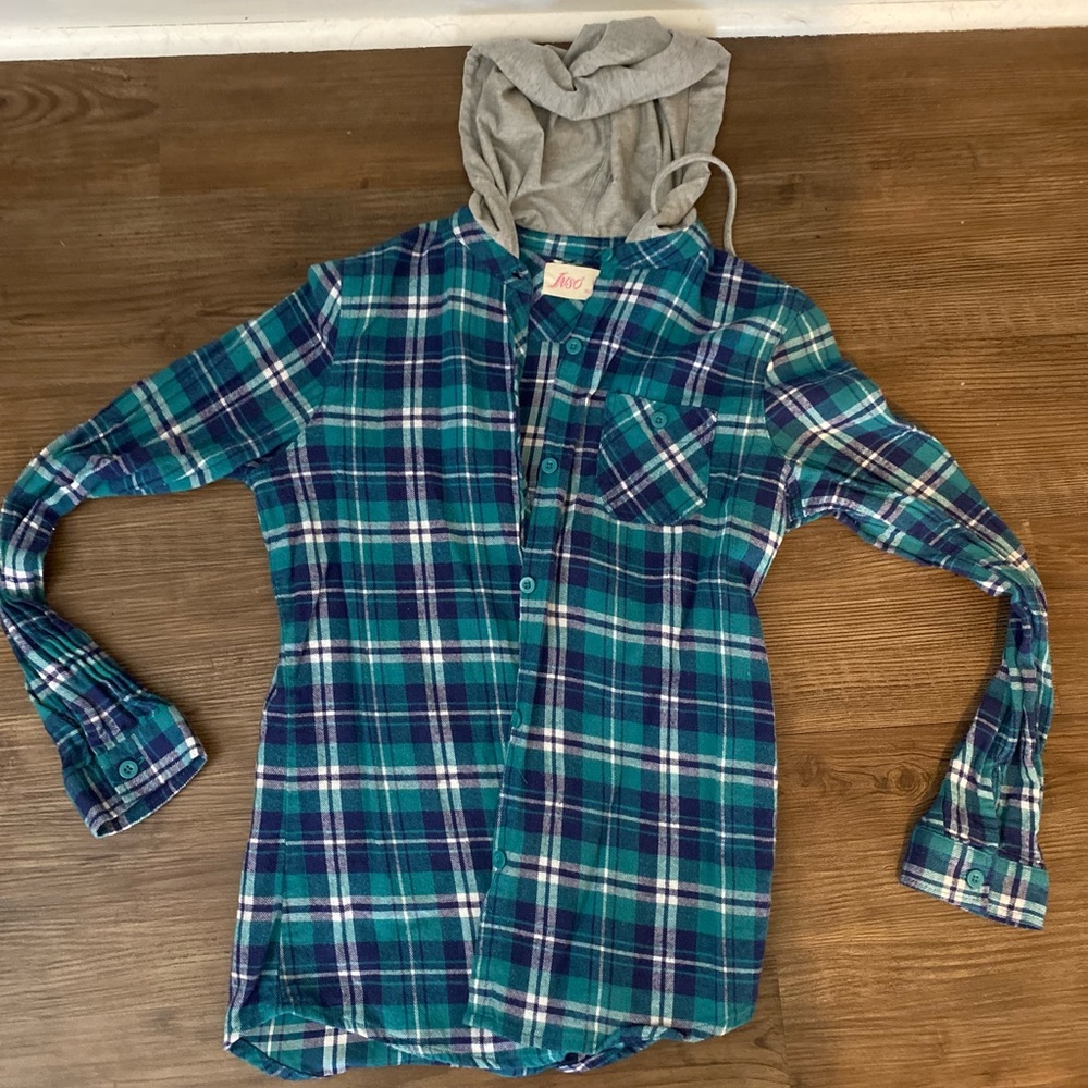 Hooded flannel